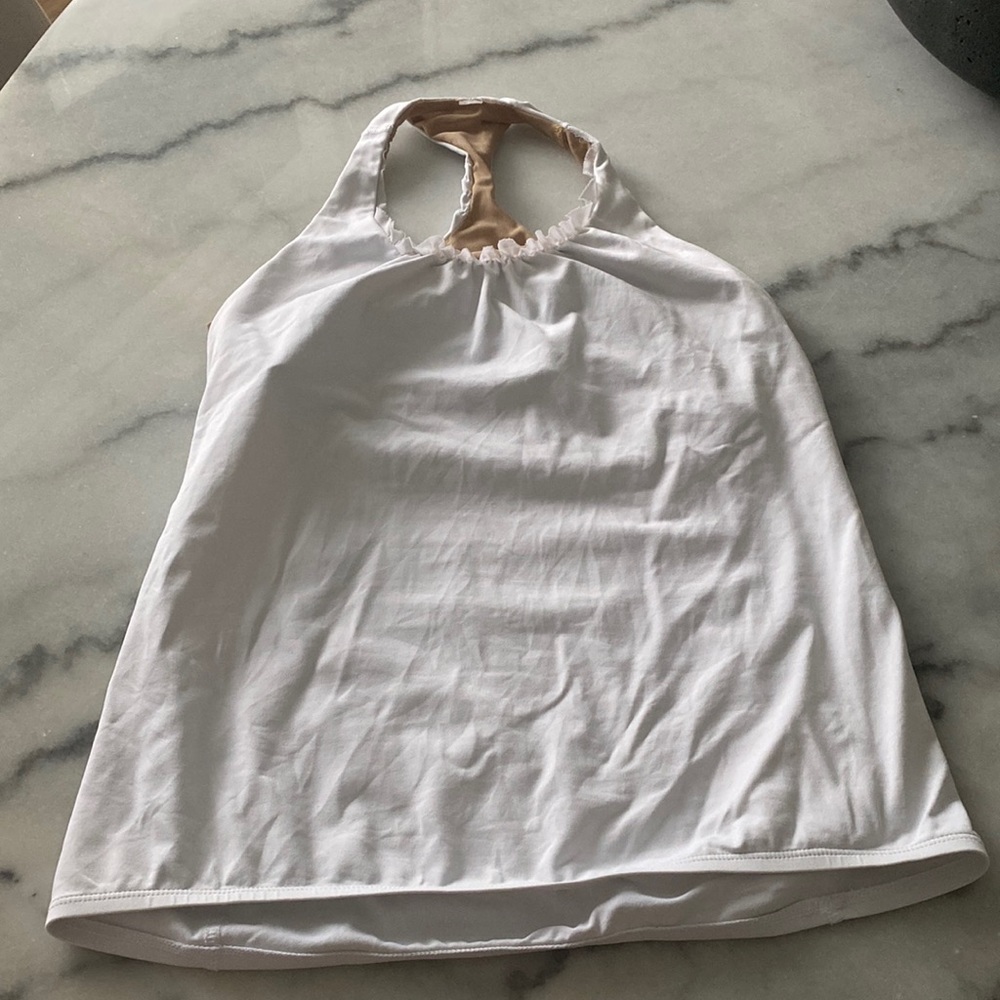 Lululemon White Racerback Tank